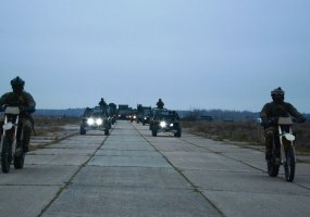 Gaižiūnų poligone - kariuomenės parado repeticija  - 1