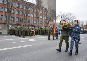 Klaipėdos įgula iškilmingai minėjo Lietuvos kariuomenės atkūrimo 100-ąsias metines - 1