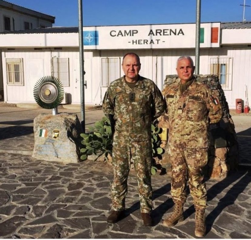 Chief of Defence Staff of the Lithuanian Armed Forces visiting troops in Afghanistan