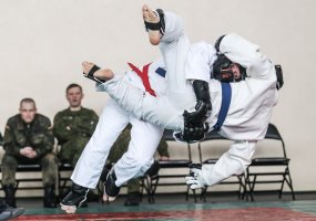 Lietuvos kariuomenės atkūrimui paminėti – karinės kovinės savigynos turnyras Jonavoje - 1