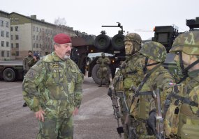 Lietuvoje tarnaujančius Čekijos karius aplankė Čekijos kariuomenės vadas generolas Aleš Opata - 2