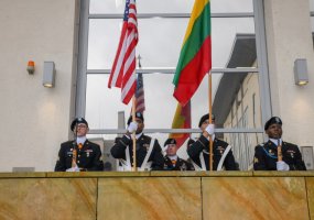 Sausumos pajėgų vadas susitiko su JAV Sausumos pajėgų Europoje vadu - 1