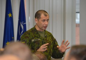 Gynybos štabe vyko kariuomenės vyriausiųjų puskarininkių ir kuopininkų susitikimas - 1