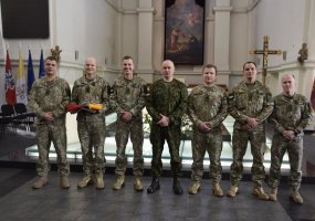 Karo policijos karių grupė išlydėta į tarptautinę NATO operaciją „Tvirta parama“ - 2