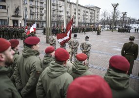 Nepriklausomybės aikštėje iškilmingai paminėtas Krašto apsaugos savanorių pajėgų gimtadienis - 1