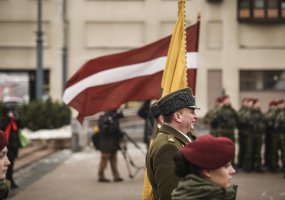 Nepriklausomybės aikštėje iškilmingai paminėtas Krašto apsaugos savanorių pajėgų gimtadienis - 2