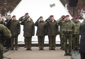 Nepriklausomybės aikštėje iškilmingai paminėtas Krašto apsaugos savanorių pajėgų gimtadienis - 3