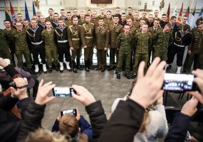 LK LDK Gedimino štabo batalione į atsargą išlydėti NPPKT kariai - 1