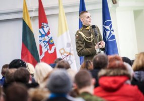 LK LDK Gedimino štabo batalione į atsargą išlydėti NPPKT kariai - 2