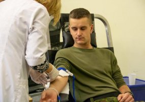 Lietuvos didžiojo kunigaikščio Gedimino Štabo batalione – kraujo donorystės akcija - 2