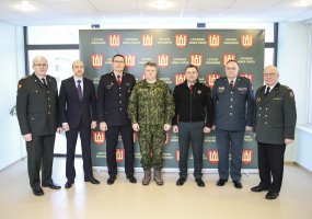 Gynybos štabe aptartas ir įtvirtintas Lietuvos kariuomenės bendradarbiavimas su VRM... - 1