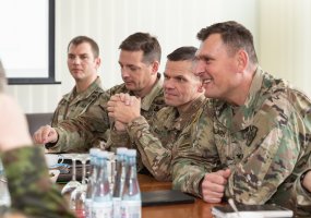 Lithuanian Land Force leadership thanked officers for strengthening U.S.-Lithuanian partnership - 1