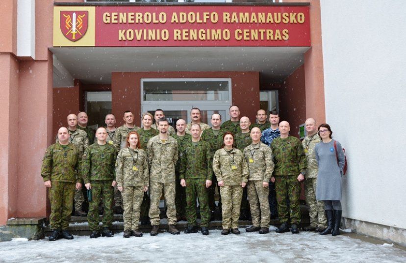 Lietuvos ir Ukrainos kariuomenių vyriausieji puskarininkiai dalijasi patirtimi