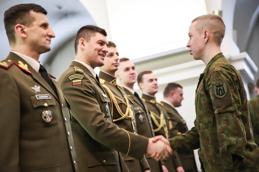 LK LDK Gedimino štabo batalione į atsargą išlydėti NPPKT kariai