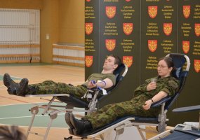 Gynybos štabe Vasario 16 dienos sukaktys paminėtos kraujo donorystės akcija - 4