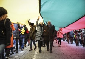Iškilminga trijų Baltijos valstybių vėliavų pakėlimo ceremonija Vilniuje  - 1