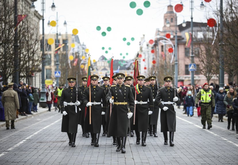 Iškilminga trijų Baltijos valstybių vėliavų pakėlimo ceremonija Vilniuje 
