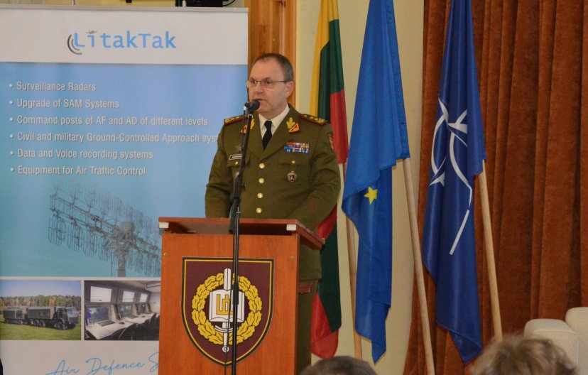 Gen. mjr. Vitalijus Vaikšnoras pasveikino „Baltijos karinės konferencijos 2019“ dalyvius