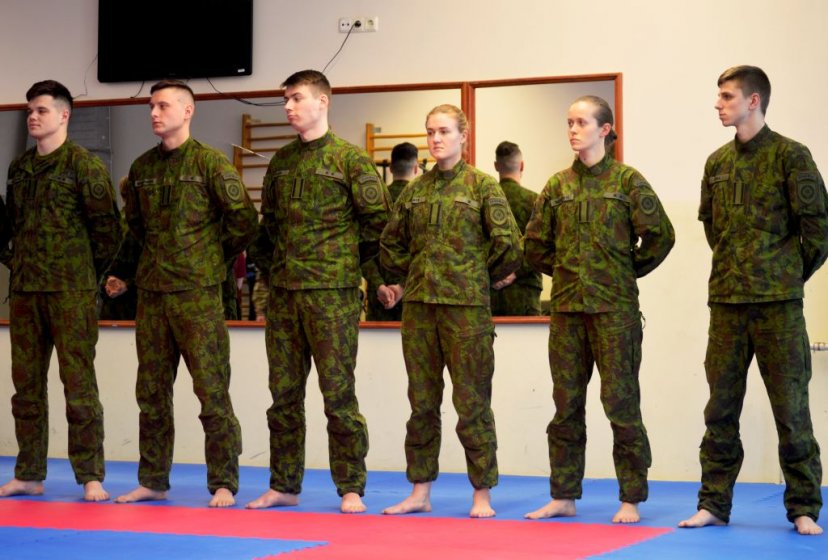 Fotogalerija: psichofizinio rengimo pratybos Lietuvos karo akademijoje 