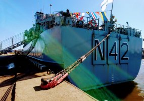 Štabo ir aprūpinimo laivui vadovauja naujas vadas  - 2