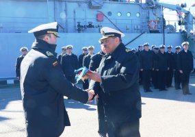 Štabo ir aprūpinimo laivui vadovauja naujas vadas  - 3