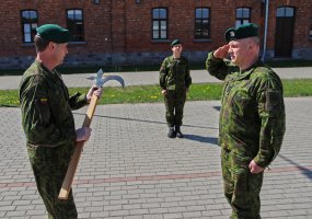 Inžinieriai priėmė į savo šeimą naująjį bataliono vyr. puskarininkį - 1