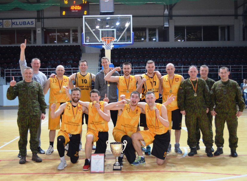 Lietuvos kariuomenės krepšinio čempionai – KASP Dainavos apygardos 1-osios rinktinės komanda