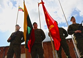 Inžinerijos batalione į mokymo misiją Ukrainoje išlydėti Lietuvos kariai - 5