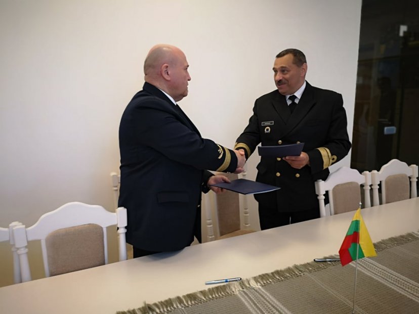 Karinės jūrų pajėgos atnaujino bendradarbiavimo sutartį  su Lietuvos aukštąja jūreivystės mokykla