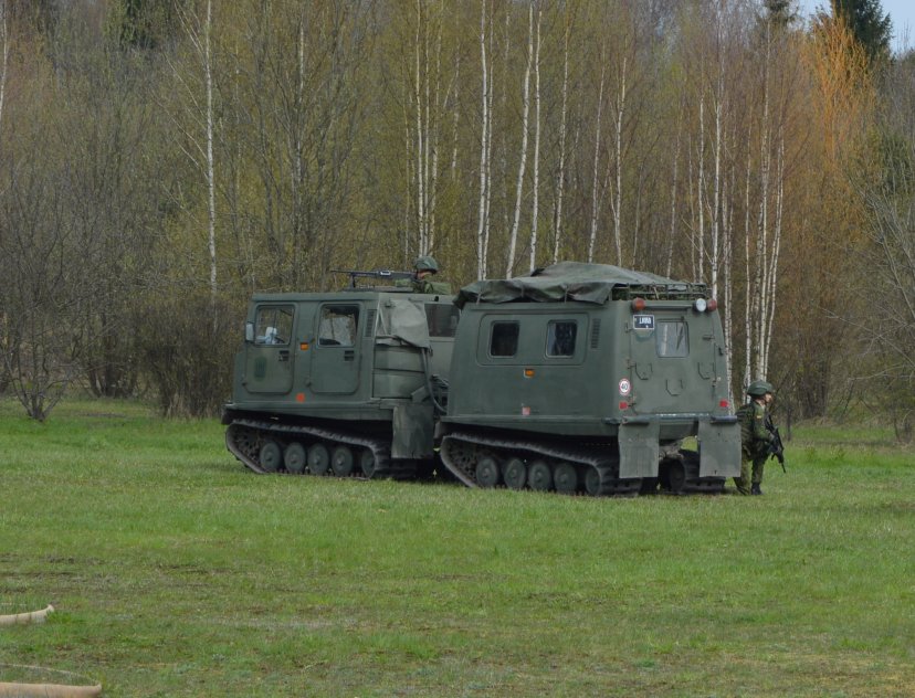 Atliekant administracinį žygį užsidegė vikšrinis visureigis BV-206