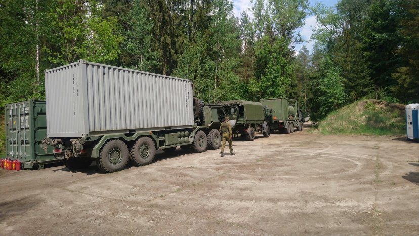 Baigiasi „Geležinio Vilko“ brigados Logistikos bataliono pratybos