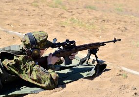 Modernizuotų šautuvų M-14 bandymų metu sunaikinta beveik 90 procentų taikinių - 2