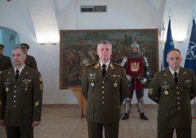 Lietuvos kariuomenės vyriausiuoju puskarininkiu paskirtas seržantas majoras Remigijus Katinas - 1