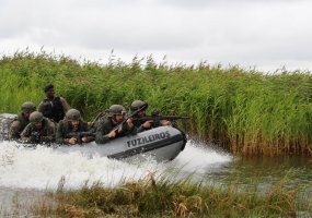Dragūnų bataliono ir Portugalų rotacinių pajėgų pratybose – sąveikos tobulinimas ir amfibinės... - 4