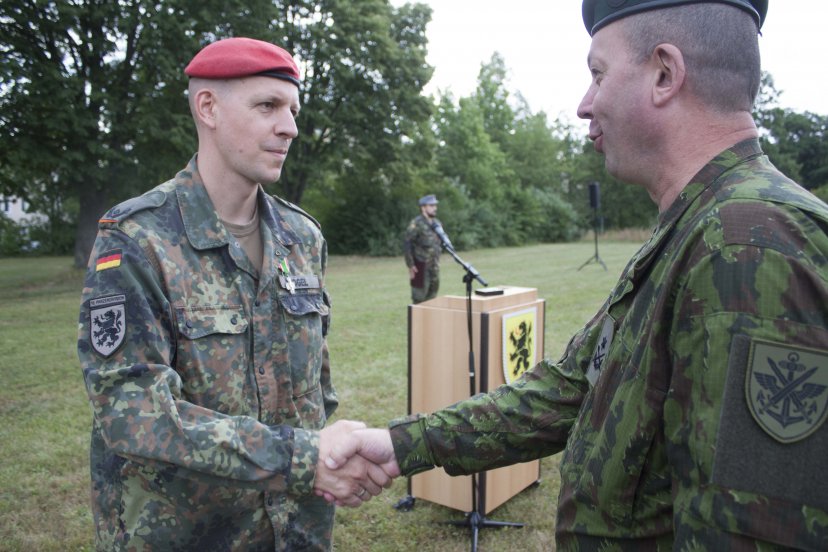 Brg. gen. V.Tamošaitis lankėsi Vokietijos divizijos štabe
