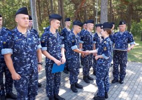 Tarnybą baigė Karinių jūrų pajėgų Apsaugos kuopos kariai - 1