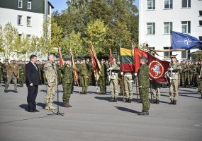 Lietuvos Respublikos Prezidentas Gitanas Nausėda aplankė karinius dalinius Rukloje  - 2