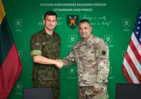 Cooperation agreements between the Lithuanian Land Force and the Pennsylvania National Guard to... - 1