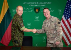 Cooperation agreements between the Lithuanian Land Force and the Pennsylvania National Guard to... - 2