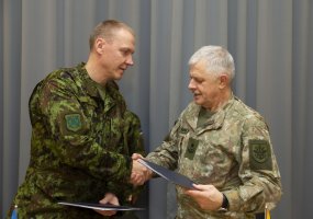 Gynybos štabo viršininkas brg. gen. G. Zenkevičius dalyvavo Baltijos šalių karinio komiteto... - 2