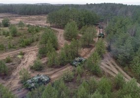 Large offensive and defensive operation at the military exercise in Švenčionys region  - 6