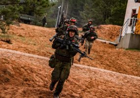 Large offensive and defensive operation at the military exercise in Švenčionys region  - 4