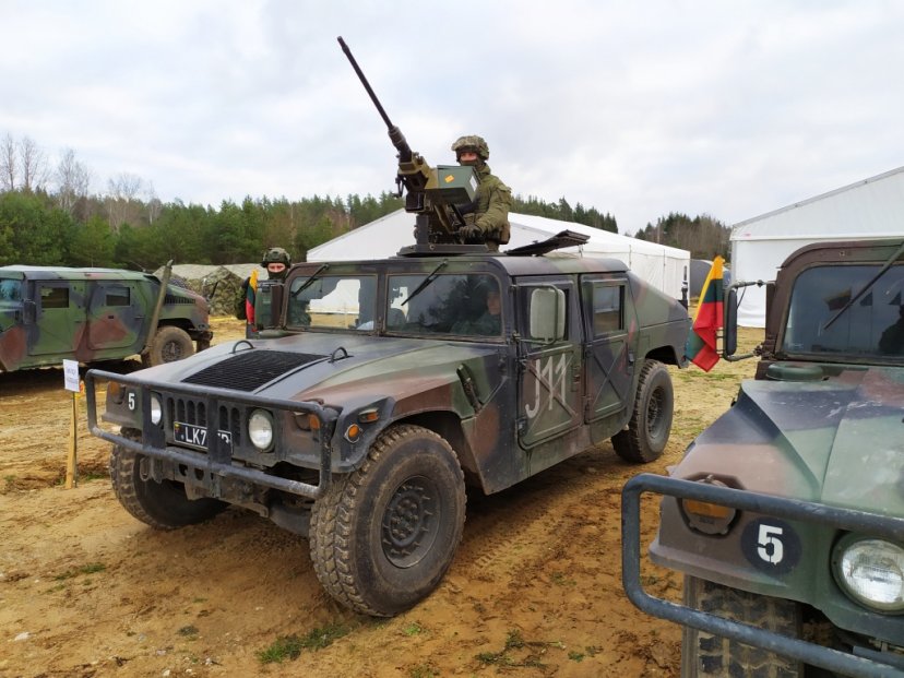 Training audience of international Exercise Iron Wolf 2019-II preparing for defensive and...