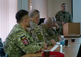 Ukrainos kariuomenės vyriausiojo puskarininkio apsilankymas Juozo Lukšos mokymo centre - 3