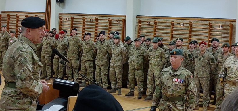 Lithuanian soldiers assigned to the Danish Contingent mission ready