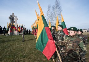 Pagarbos salvės nuaidėjo Lietuvos partizanų memoriale Minaičiuose - 4
