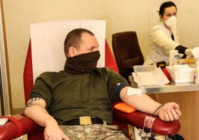MPB „Žemaitija“ kariai dalyvauja kraujo donorystės akcijoje - 1