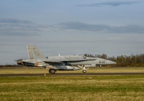 Aviacijos bazėje Šiauliuose nusileido NATO  oro policijos misijai vadovausiantys Ispanijos... - 1