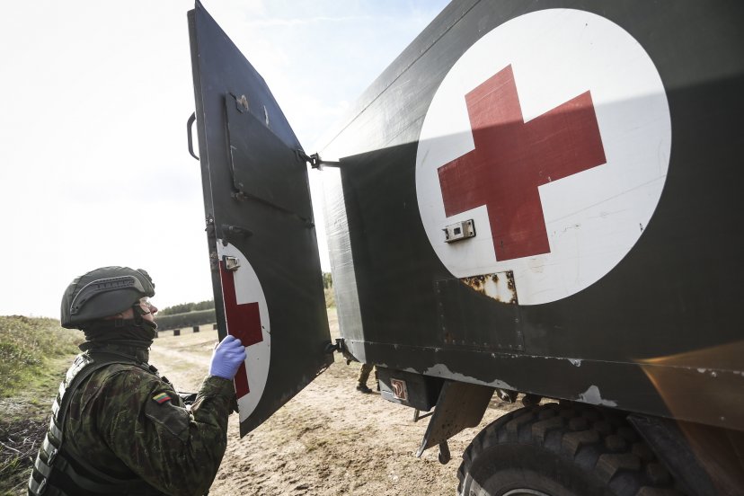 First case of COVID-19 diagnosed to a Lithuanian Armed Forces soldier now in isolation at home,...