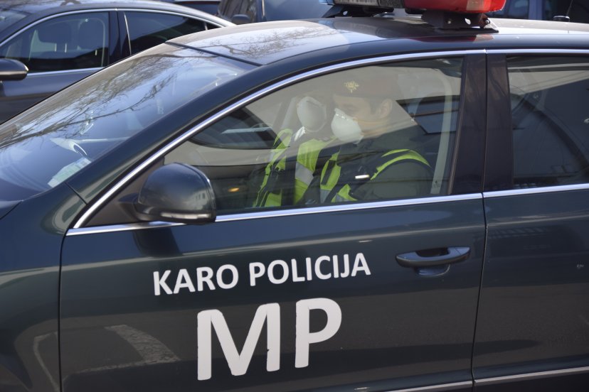 Lithuanian Armed Forces Military Police officers support the Lithuanian police with patrols in...